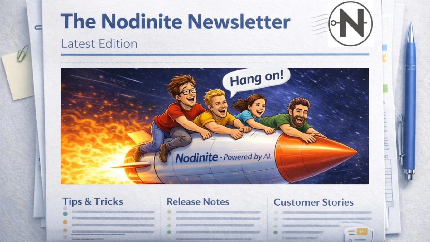 Nodinite Newsletter Feature Image for March 2026